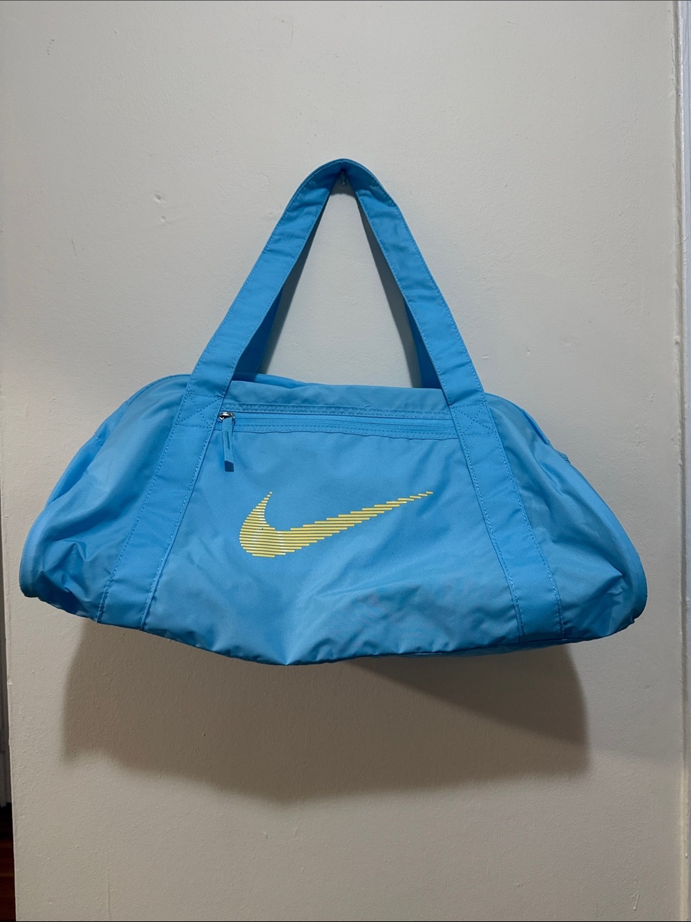 Nike Women's Bright Blue Tote with Yellow Swoosh